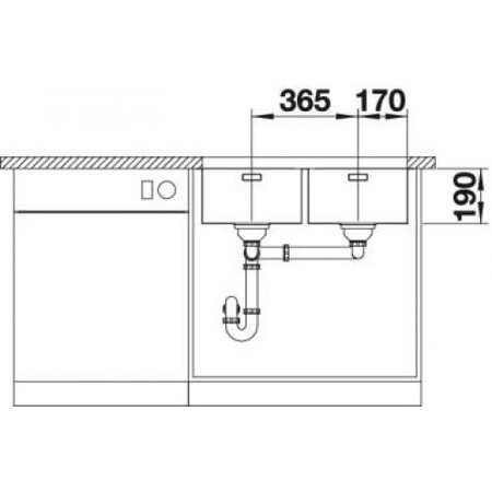 Кухонная мойка Blanco Andano 340/340-U 522983