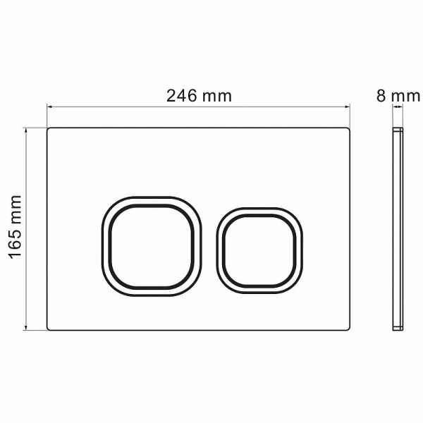 Комплект унитаза с инсталляцией Grossman Cosmo 97.4497SQC.02.310 с клавишей смыва