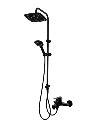 Душевая система Orange Aristo M19-944b смеситель с изливом, черный матовый