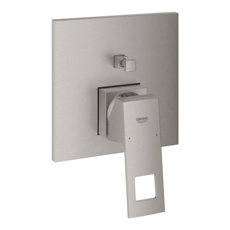 Смеситель для ванны Grohe Eurocube 24062 DC0 (24062DC0) суперсталь