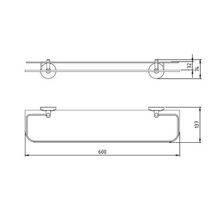 Полка Novaservis Metalia 6176.0