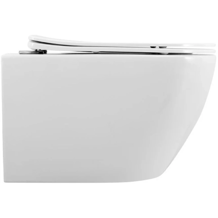 Унитаз подвесной безободковый Art&Max Sanremo AM026CHR/SC микролифт