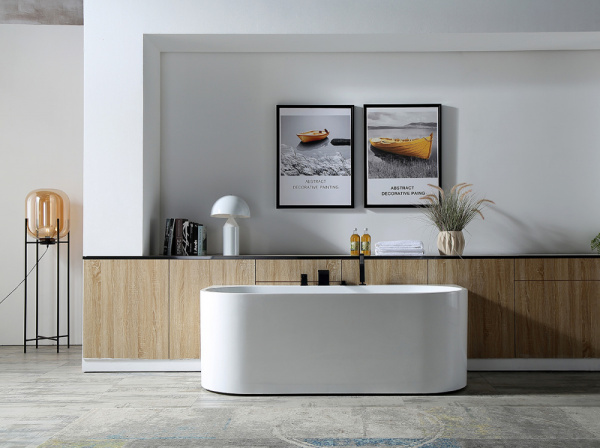 Акриловая ванна (170х78) ABBER AB9310 без гидромассажа, белый