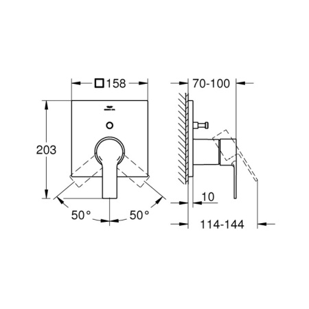 Смеситель для ванны Grohe Allure 19315001