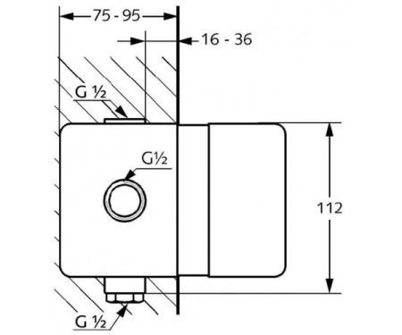 Внутренняя часть смесителя Kludi Bozz 38624