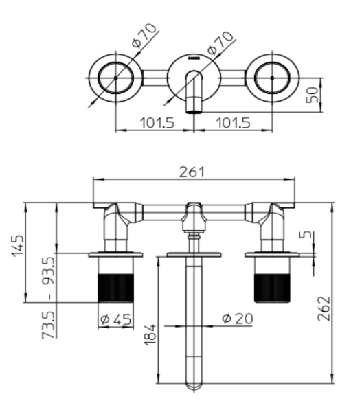 Смеситель для раковины Bossini Ply Z00910.030 хром