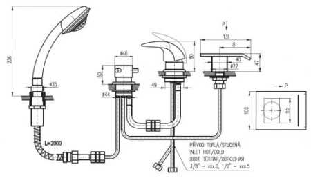 Смеситель RAV Vltava V073.5P
