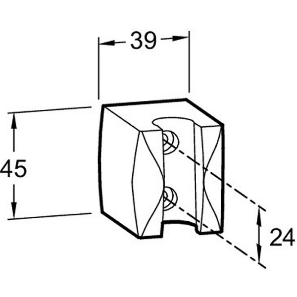 Держатель ручного душа Jacob Delafon E75063-CP Держатель ручного душа Jacob Delafon E75063-CP