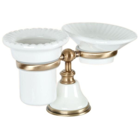 Мыльница и стакан для щеток Tiffany World TWHA141bi/br