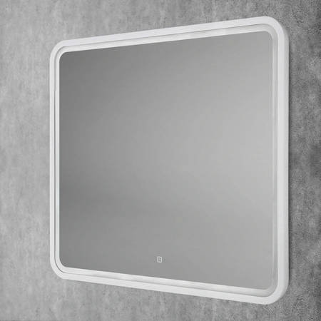 Зеркало с подсветкой Art&Max GENOVA AM-Gen-900-800-DS-F-White сенсорным выключателем