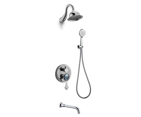 Комплект для душа с изливом Bronze de Luxe YASMINA NT800/B03