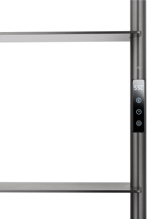 Полотенцесушитель электрический WONZON & WOGHAND DÜSSELDORF, темный графит WW-A205-GM