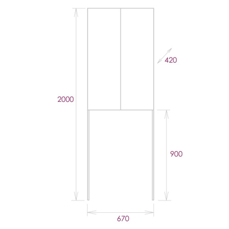 Шкаф напольный Onika Милтон 67 306702