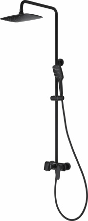 Душевая система с изливом Rush Nevis NE1735-40Black