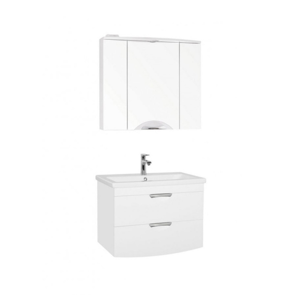 Тумба под раковину подвесная Style Line Жасмин 2 80 ЛС-000010037 белый