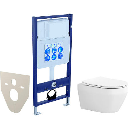 Комплект унитаза с инсталляцией  SET AQUATEK ЛЕЯ