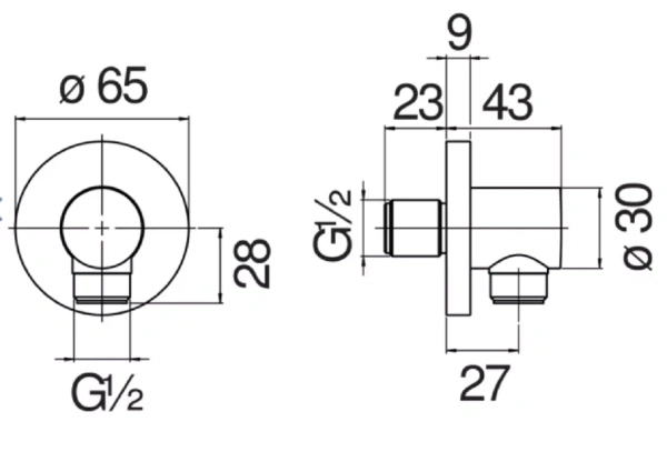 Шланговое подсоединение Nobili AD150/12RCP