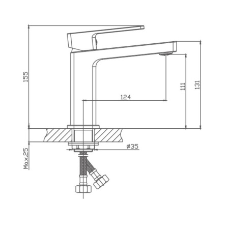 Смеситель для раковины Haiba HB10615-7