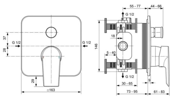 Смеситель для душа Ideal Standard Edge A7124AA