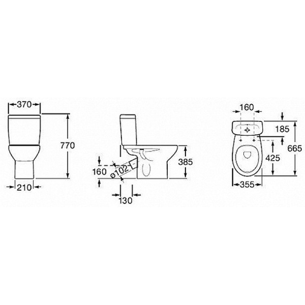 Унитаз компакт Roca Mitos 34Q39A000