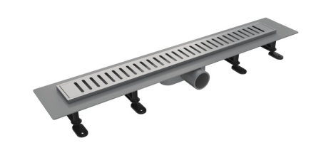 Душевой лоток Timo 60см с решеткой SINGLE GAP из нержавеющей стали Smart Plus SMP-GG60-LS40(DRY)