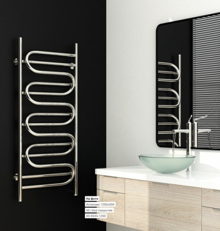 Полотенцесушитель Электрический Cунержа Иллюзия Правый (1200x600) ФЛОК состаренная Бронза 51-0545-1260