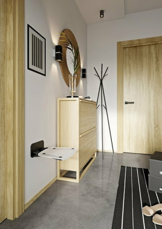 Сиденье для душа Ravak Ovo B II Clear/Black B8F0000059