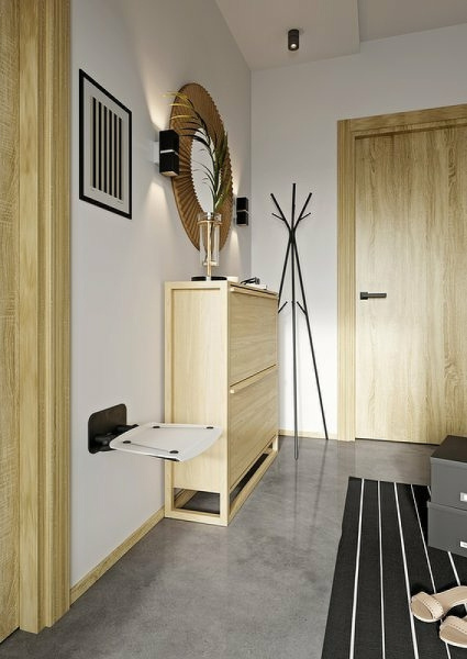 Сиденье для душа Ravak Ovo B II Clear/Black B8F0000059