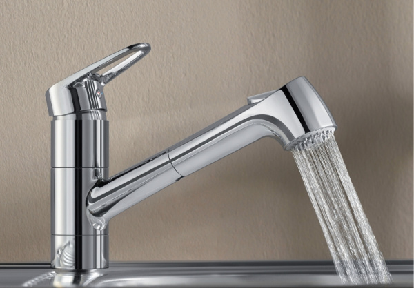 Смеситель Blanco Notis-S (с выдвижной лейкой, хром) 523252