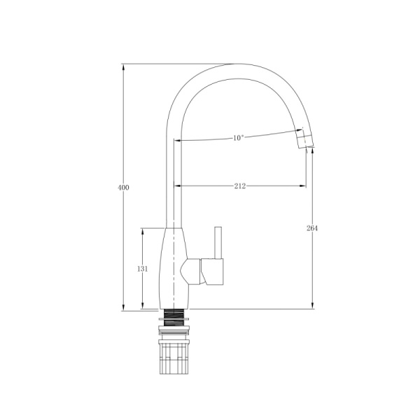 Смеситель для кухни EMAR ЕС - 3022