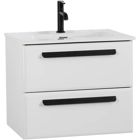 Тумба под раковину Cezares ECO-CER-N-600-2C-SO-BL Bianco Lucido без ручек