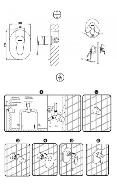 Смеситель для душа Bravat Eler FB848238CP-RUS Смеситель для душа Bravat Eler FB848238CP-RUS
