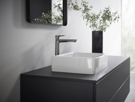 Смеситель для раковины без донного клапана Hansgrohe Talis E 71717340 шлифованный черный хром