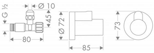 Запорный вентиль Axor 51307000