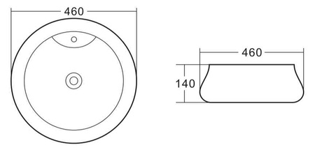 Накладная раковина (45х45) BelBagno BB1398