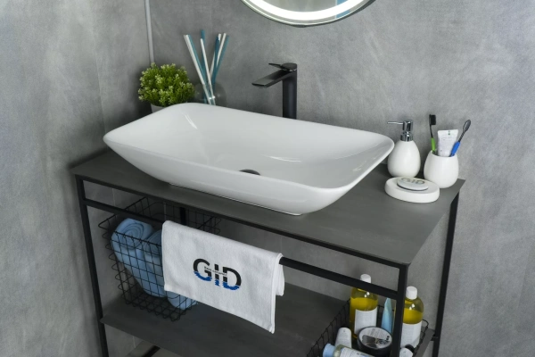 Раковина накладная (71х40) Gid N9122