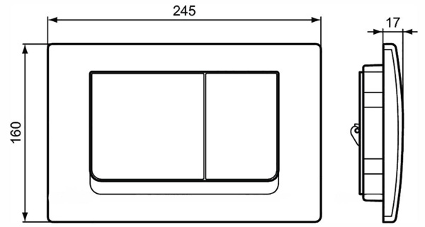Комплект инсталляция + унитаз Ideal Standard Tesi T387201