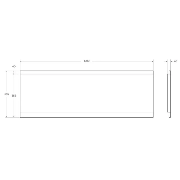 Передняя панель для акриловой ванны CEZARES EMP-170-SCR-W37