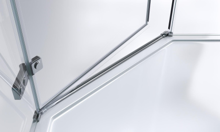 Душевой уголок (90х90) BelBagno KRAFT-P-1-90-C-Cr-R