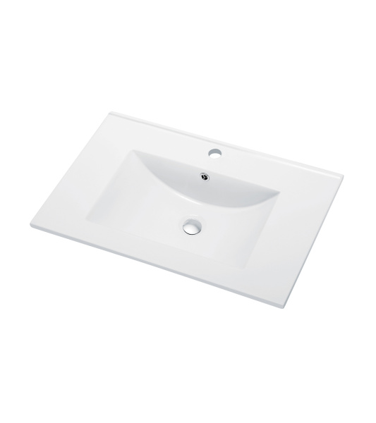 Раковина встраиваемая сверху (81,5х46,5) Orange  B03-800W белый глянец