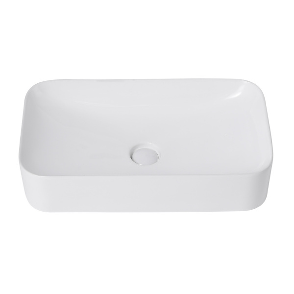Раковина накладная Abber Rechteck AC2204 AC2204, фаянс, белая, прямоугольная, 37x35x13,5 см
