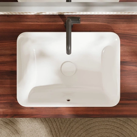 Раковина встраиваемая свеху (55x40) Hansgrohe Xuniva Q 60158450 белый