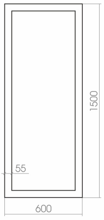 Зеркало (60х150) Silver Mirrors  Монреаль ФР-00001408
