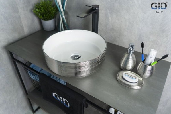 Раковина накладная (36х36) Gid D1357h131