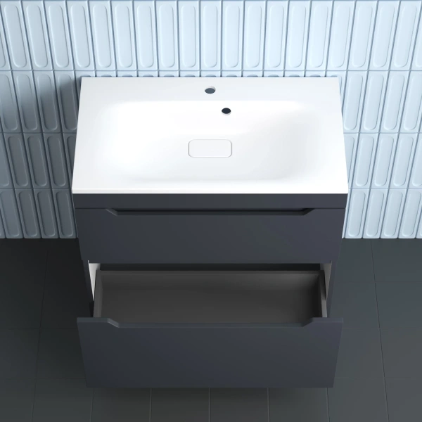 Тумба напольная без раковины 80 см Style Line Остин ЛС-00002396 графит матовый