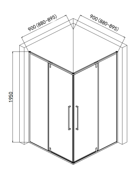 Душевой уголок AQUAme AQM7102