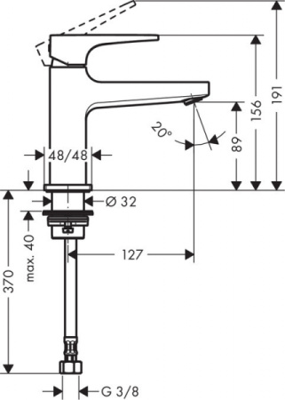 Кран для холодной воды HANSGROHE METROPOL 32501000