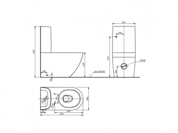 Унитаз напольный Toto CW761Y#XW