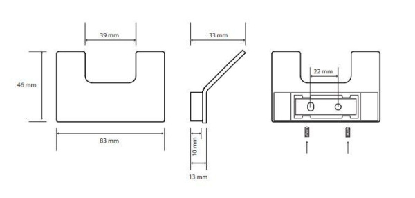 Крючок двойной Bemeta Nero 135106030