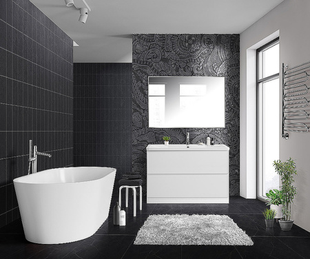 База под раковину BelBagno 120 ALBANO-1200-2C-PIA-BL Bianco Lucido